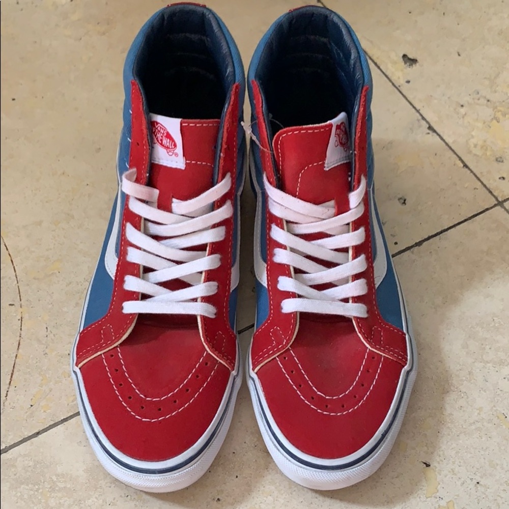 Vans Sk8 Hi’s Red/Blue